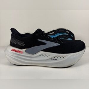 Brooks Glycerin MAX Cushion Mens Running Shoes Size 10 Black White Blue